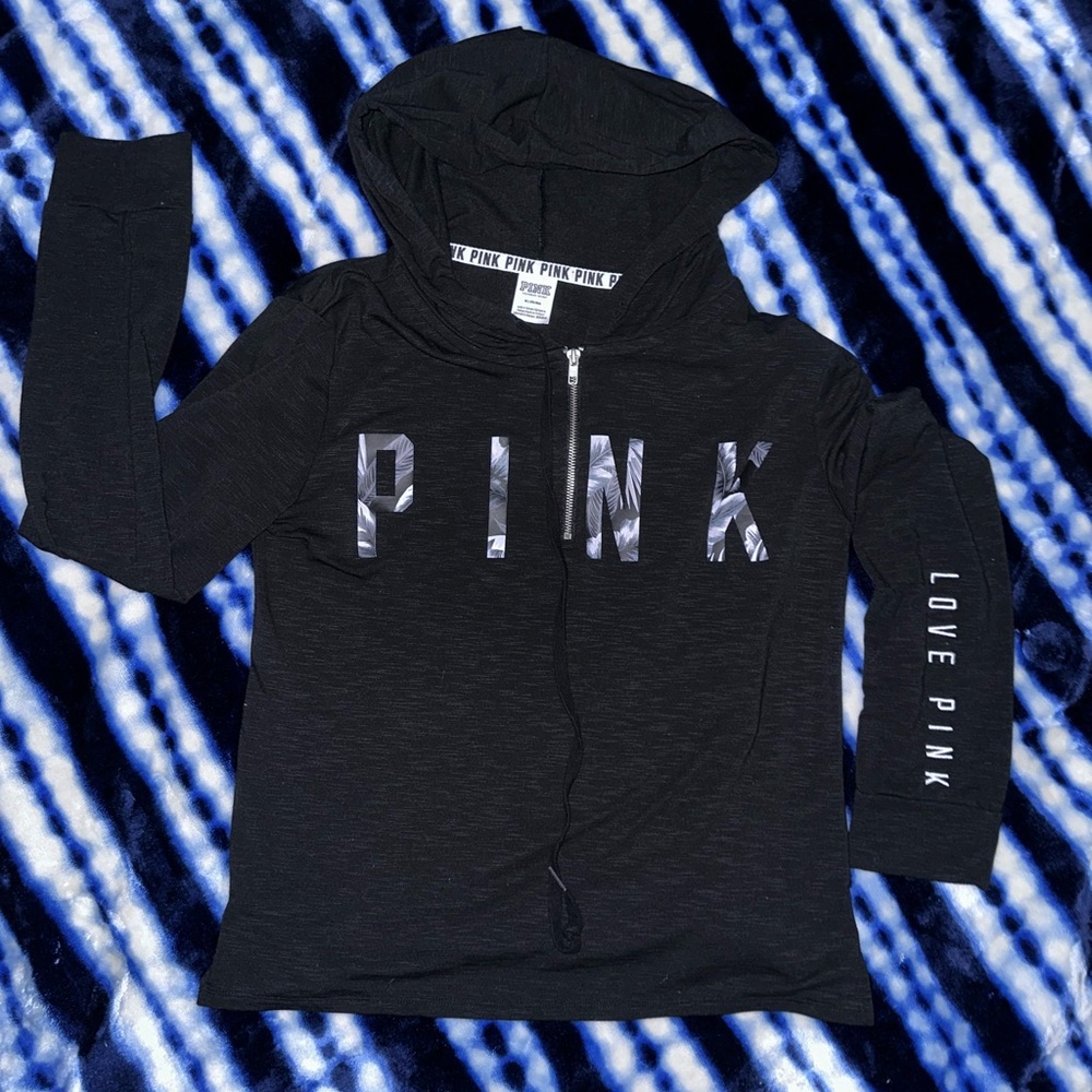 VS PINK light 3/4 zip-up 🖤